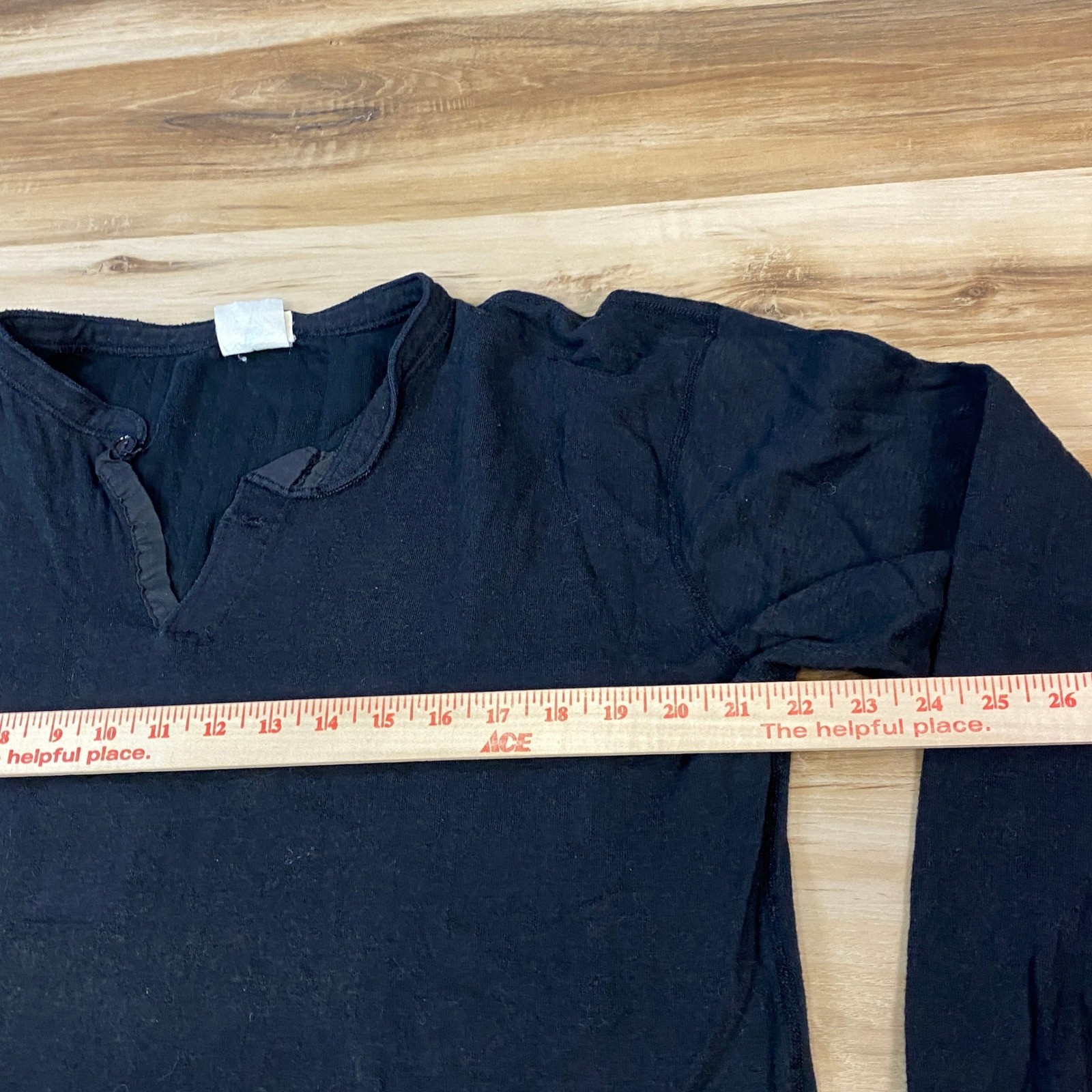 Vintage L.L. Bean Henley Shirt Base layer Mens XL Wool Blend USA River Driver gallery