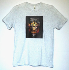 No Weapon Formed Against Me Shall Prosper T-Shirt Heather Gray Size Large