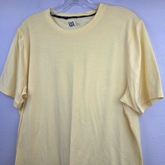 VRST Tech Performance Tee Mens Medium Bright Yellow Short Sleeve T-Shirt