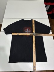 Hot Leather Celtic Cross T Shirt Large Black Gothic Biker West Coast Chopper VTG