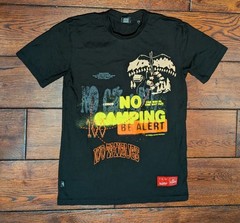 100 THIEVES Men’s – 2020 NO CAMPING ONE WAY IN ONE WAY OUT – T-Shirt Size Small