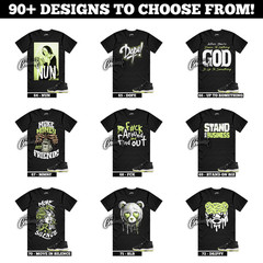 11 Inner Beast GS Barely Volt Dark Raisin White Black Luminous Green 5 T Shirt