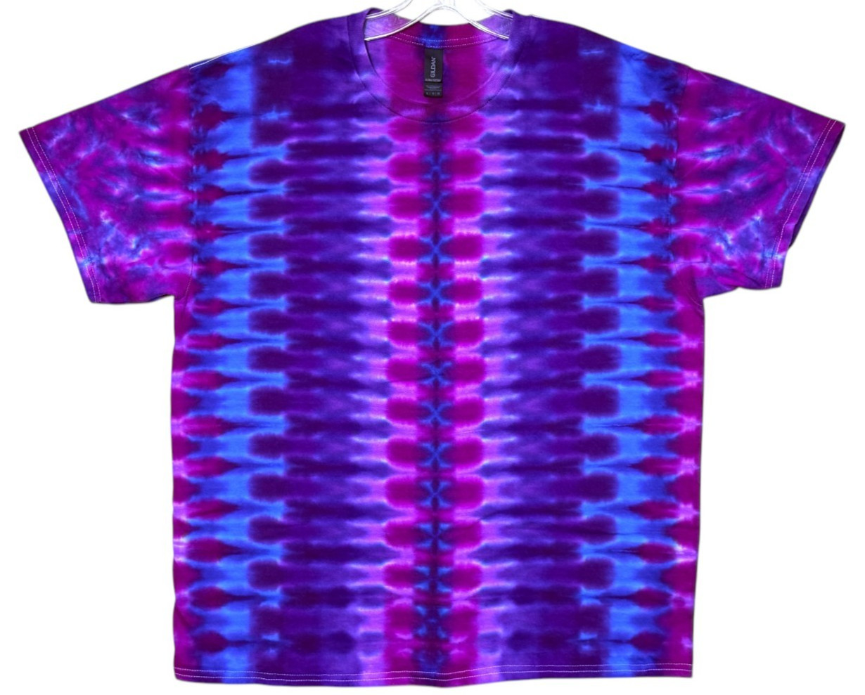 Tie Dye Shirt | Purple DNA Honeycomb | Handmade | Unisex | Tall | Women's gallery