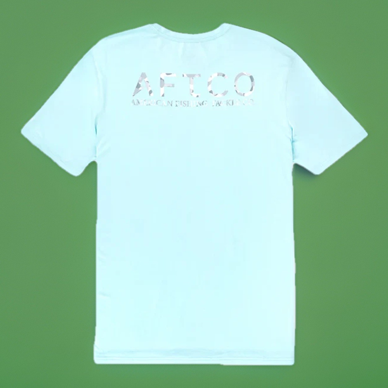 AFTCO Samurai 2 Short-Sleeve T-Shirt - Clearwater Blue Heather - Large NEW gallery
