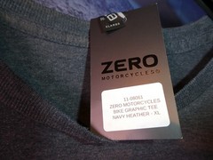 T-Shirt Zero Motorcycles XL Men’s Electric Bike 100% Electric California NWT L8