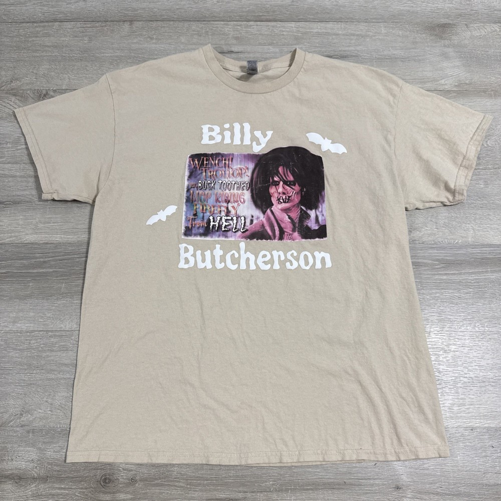 Hocus Pocus Shirt Billy Butcherson Halloween Movie Men’s Tan Tee XL