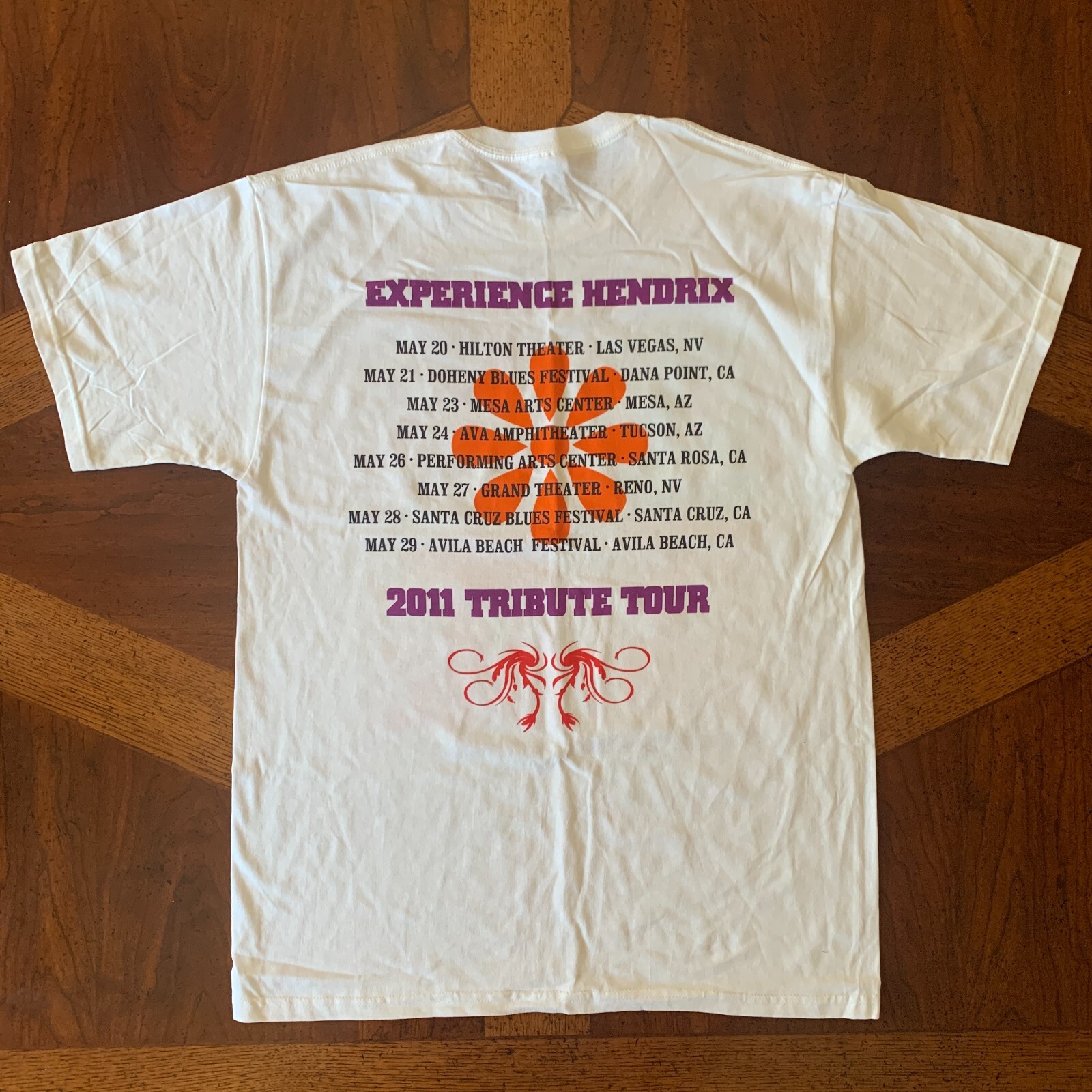 Jimi Hendrix Experience Shirt Adult Men's Large 2011 Tribute Tour Deadstock New gallery