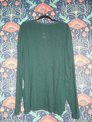 ATM Melillo Men’s Pine Green Cotton Long Sleeve Henley T-Shirt Tee XXL New
