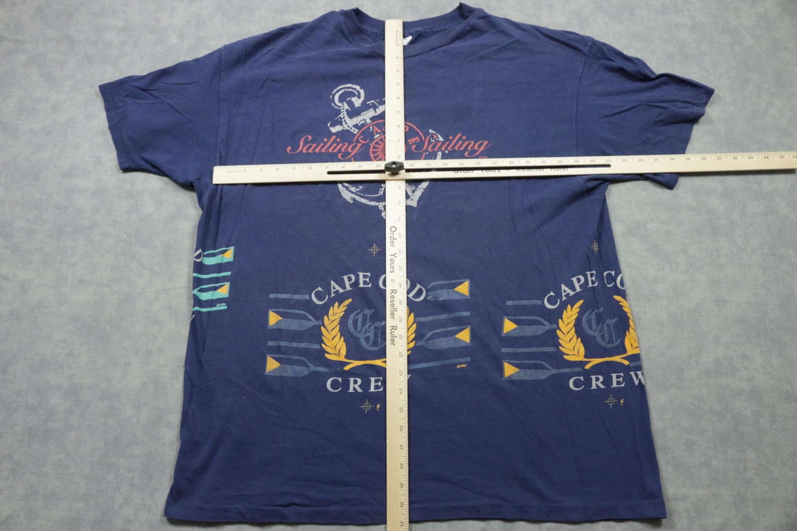 Vintage Cape Cod Sailing Shirt Mens 2XL Navy Nautical Crew 90s USA Hanes gallery