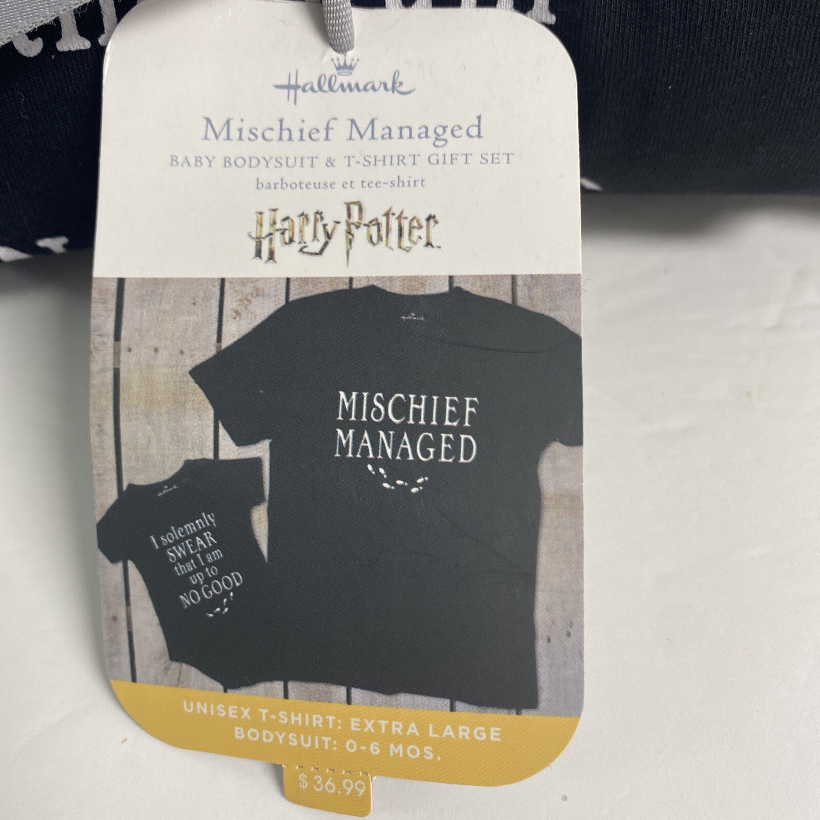 Hallmark Harry Potter Mischief Managed Bodysuit Set S / 0–6 Months / T-Shirt XL gallery