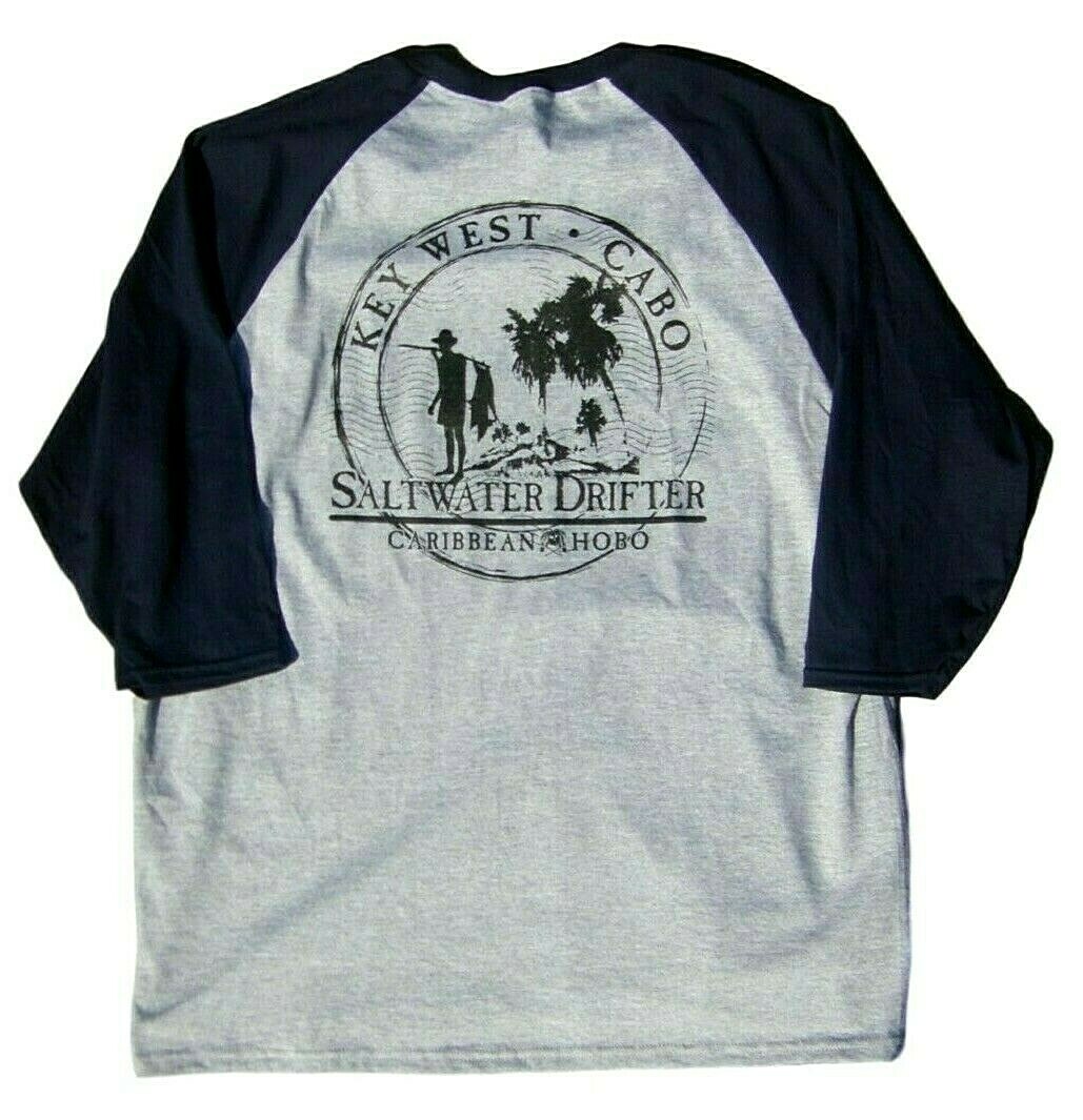 Caribbean Hobo T-shirt Saltwater Drifter Key West Havana Cabo fishing baseball