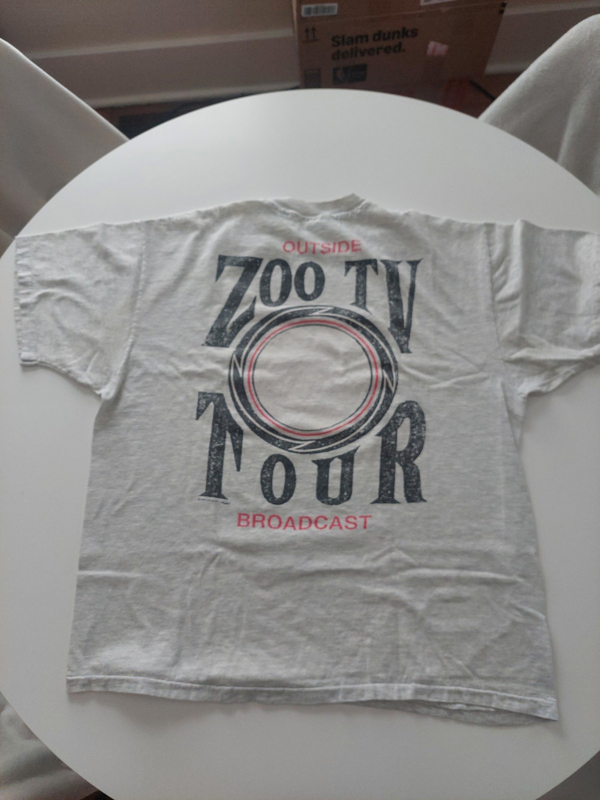 1992 U2 ZOO TV Outside Broadcast Tour Adult XL T-Shirt Gray gallery