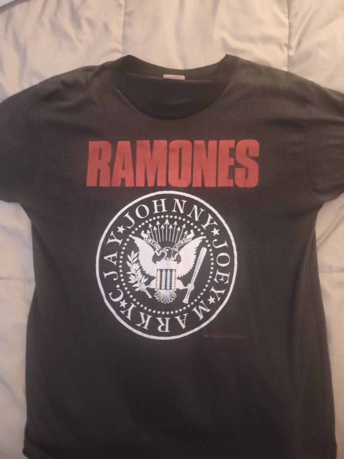 80s rare Ramones single stitch shirt XL