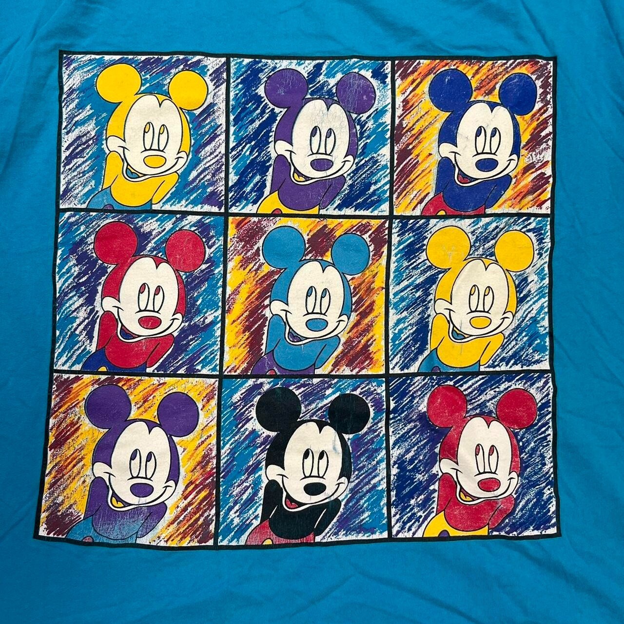 Mickey Unlimited t-shirt pop art mickey mouse graphic t shirt blue warhol XL gallery