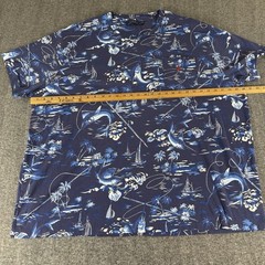Polo Ralph Lauren Blue Marlin Swordfish Print Pocket T-Shirt Mens 4XB Big & Tall