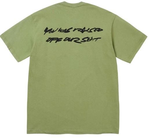 In-Hand Supreme Futura Box Logo Tee Moss Size: Extra Large gallery