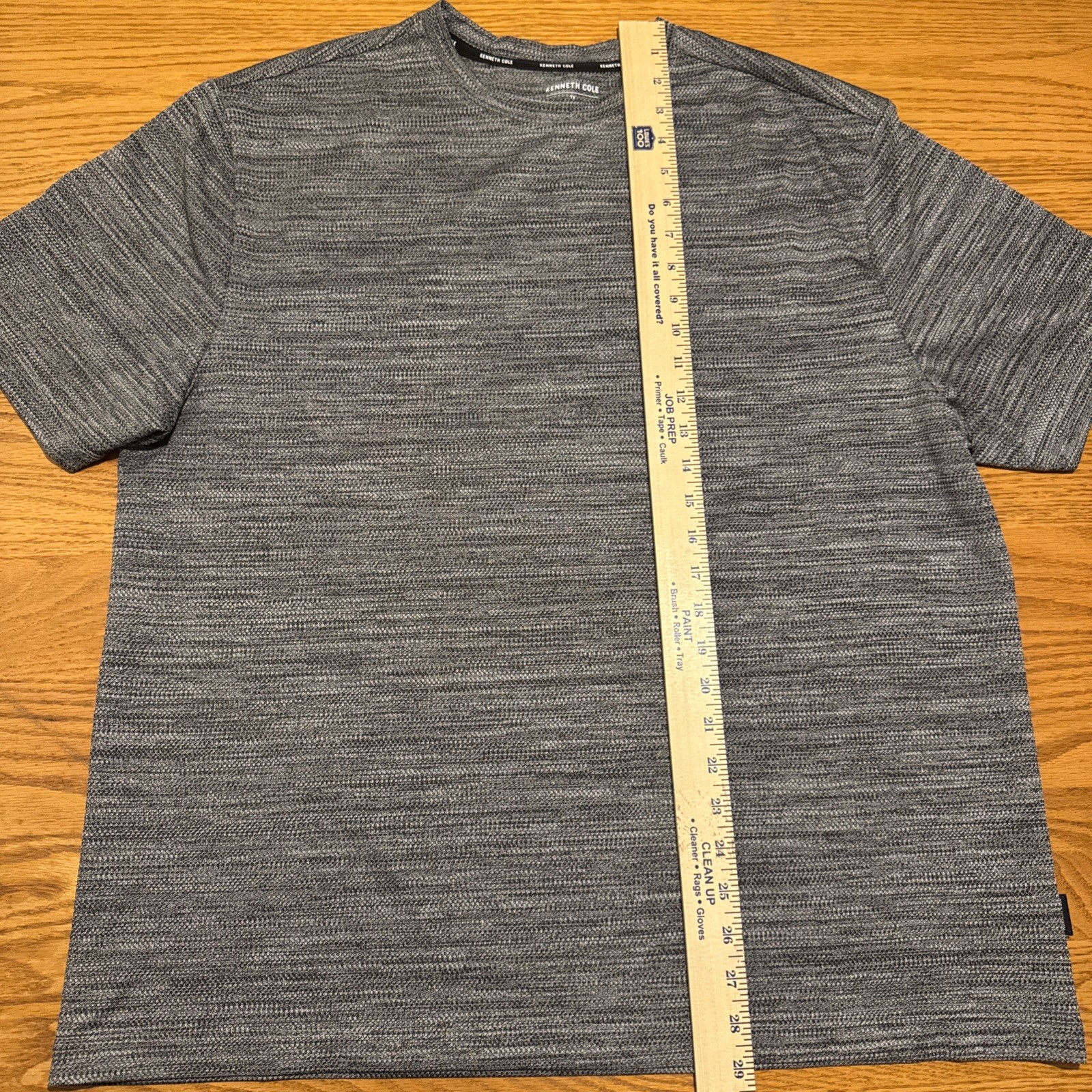Kenneth Cole Stretch Fit T Shirt Men’s Size 1X Gray Polyester Spandex Blend gallery