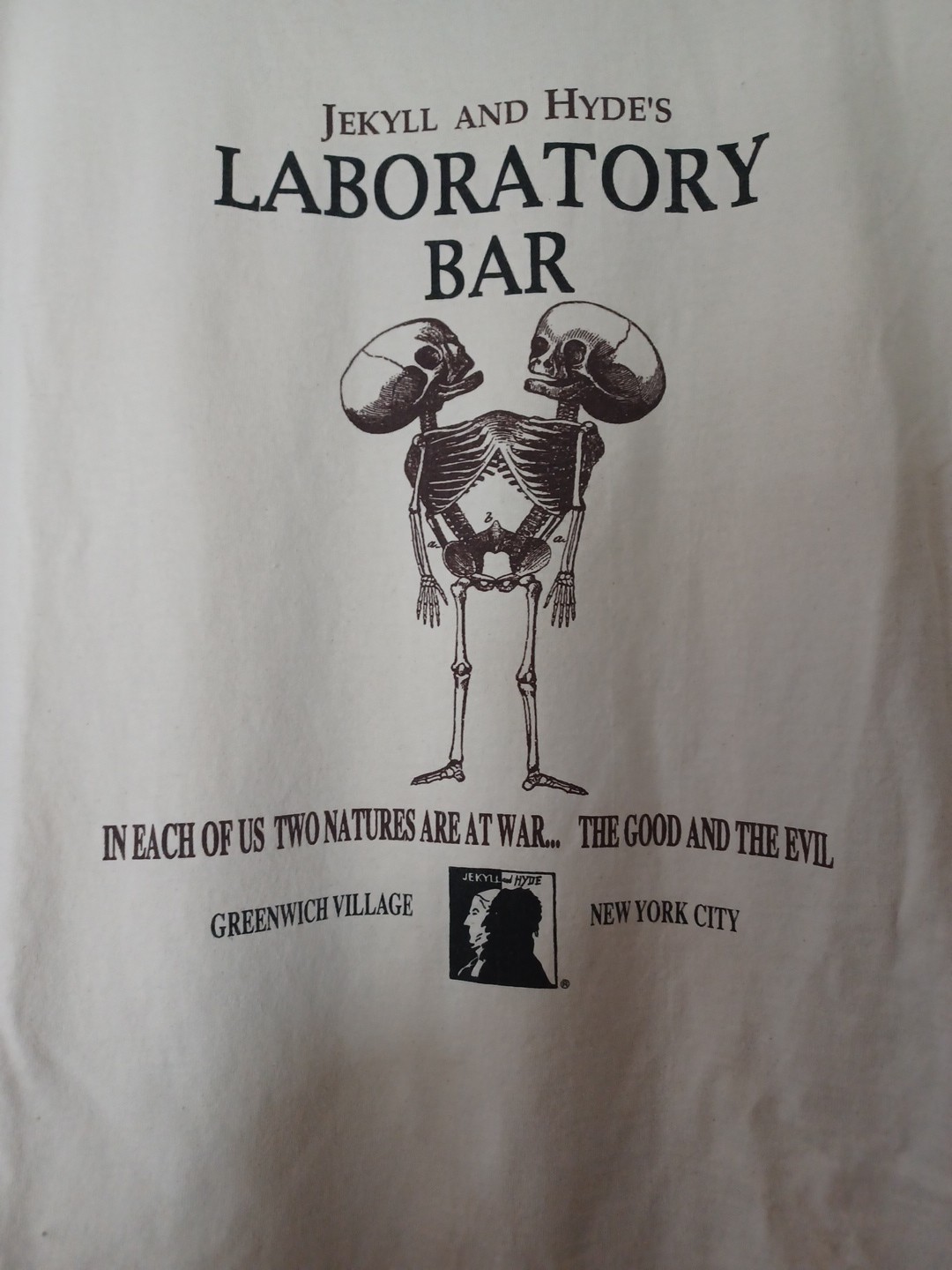 HTF Vintage 90's Unisex Jekyll And Hyde's NYC Laboratory Bar Cotton LS Shirt EUC gallery