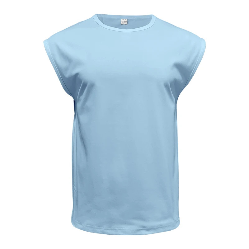 "Men's Sleeveless T-Shirt Summer Sports Vest Casual Loose Fit Top" gallery
