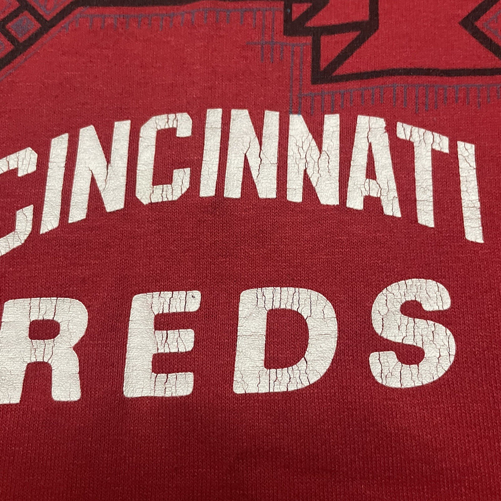 Logo 7 CINCINNATI REDS 1990 T-Shirt XL Jersey World Series Champions Logo VTG gallery