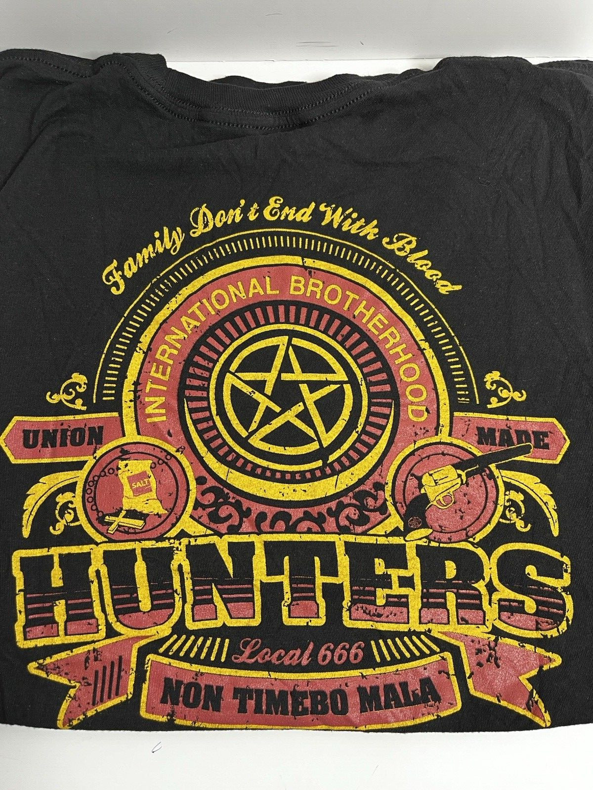 teeVillains XL Black Men's T-Shirt Hunters Local 666 Union Silkscreen gallery
