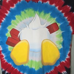 NWT VTG Disney Parks Mickeys Philharmagic Donald Duck Tie Dye Shirt sz L Rare