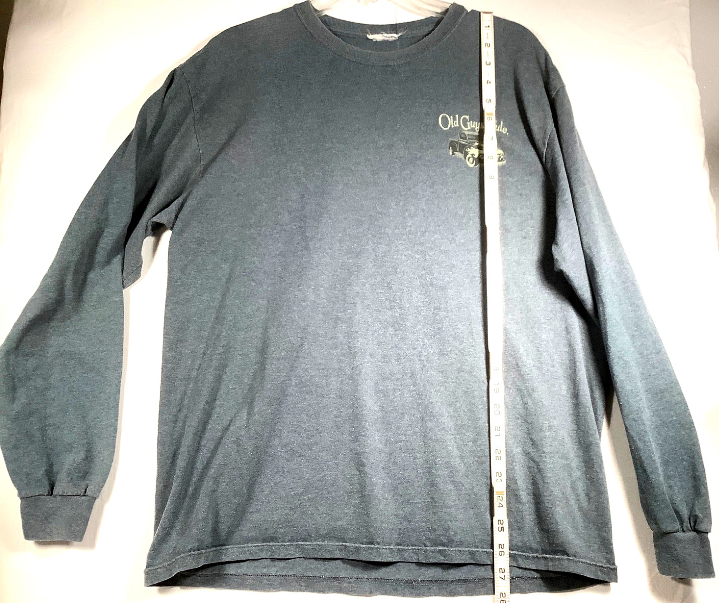 Old Guys Rule Vintage Truck Men's T-Shirt XLarge gray long Sleeve Crew Neck gallery