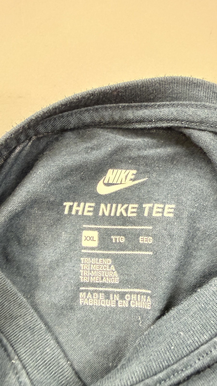Nike Shirt Mens 2XL Blue AF-1 Air Force 1 82 Jersey Graphic Tri-Blend Tee gallery