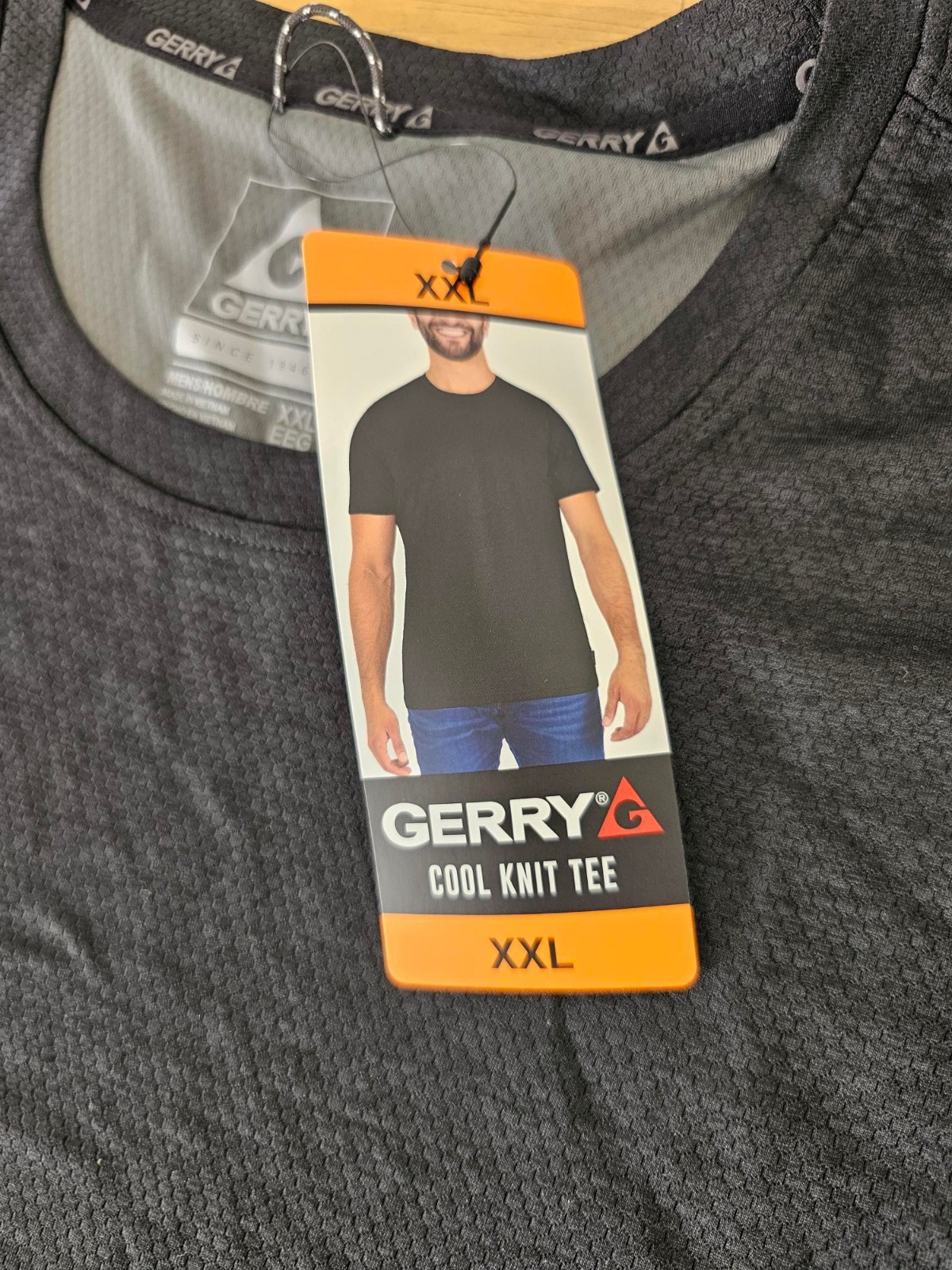 XXL / 2XL - BLACK - Gerry Men's Lightweight Cool Knit Active Gym Tee Shirt gallery