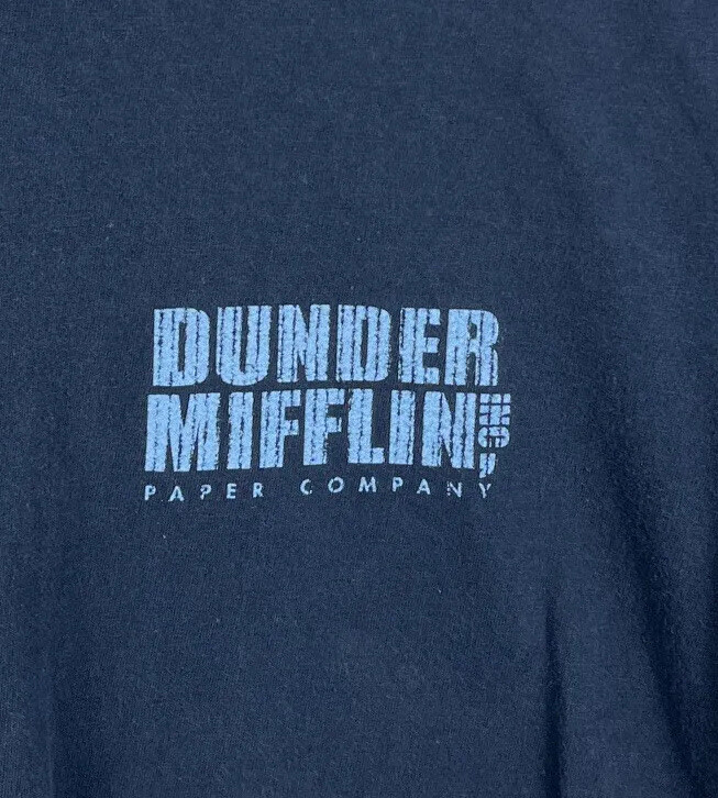 The Office Official NBC Store T-Shirt Size S Small Dunder Mifflin Blue gallery