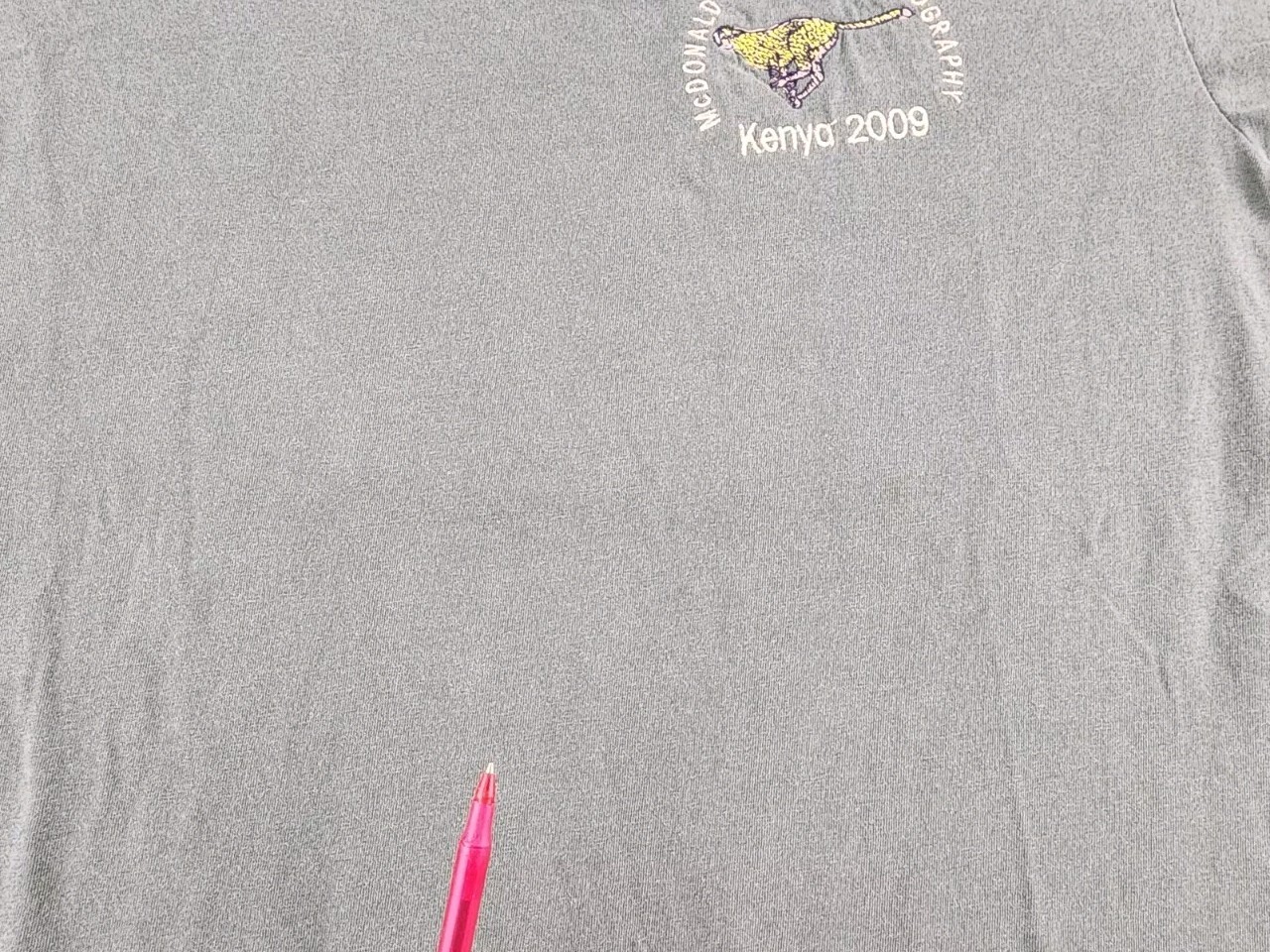 McDonald Wildlife Shirt Mens Medium Cheetah Kenya Photography 2009 Cat Adult A31 gallery