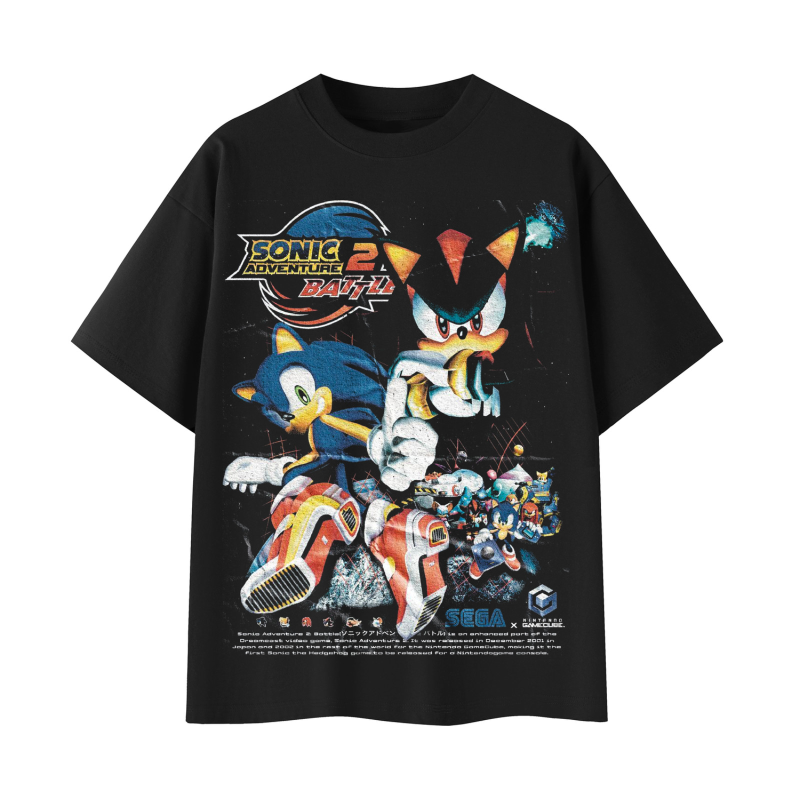 Vintage Retro Sonic Adventure 2 Urban Streetwear T Shirt gallery