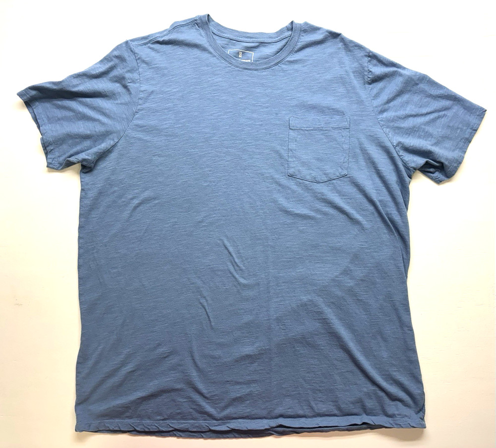 Mutual Weave Men’s 3XLT Crew Neck Blue Pocket T-Shirt Short Sleeve Pre-owned