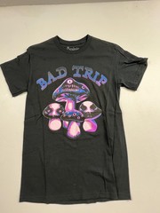Spencer’s Shirt Mens Small Black Bad Trip Mushroom Graphic Tee Cotton