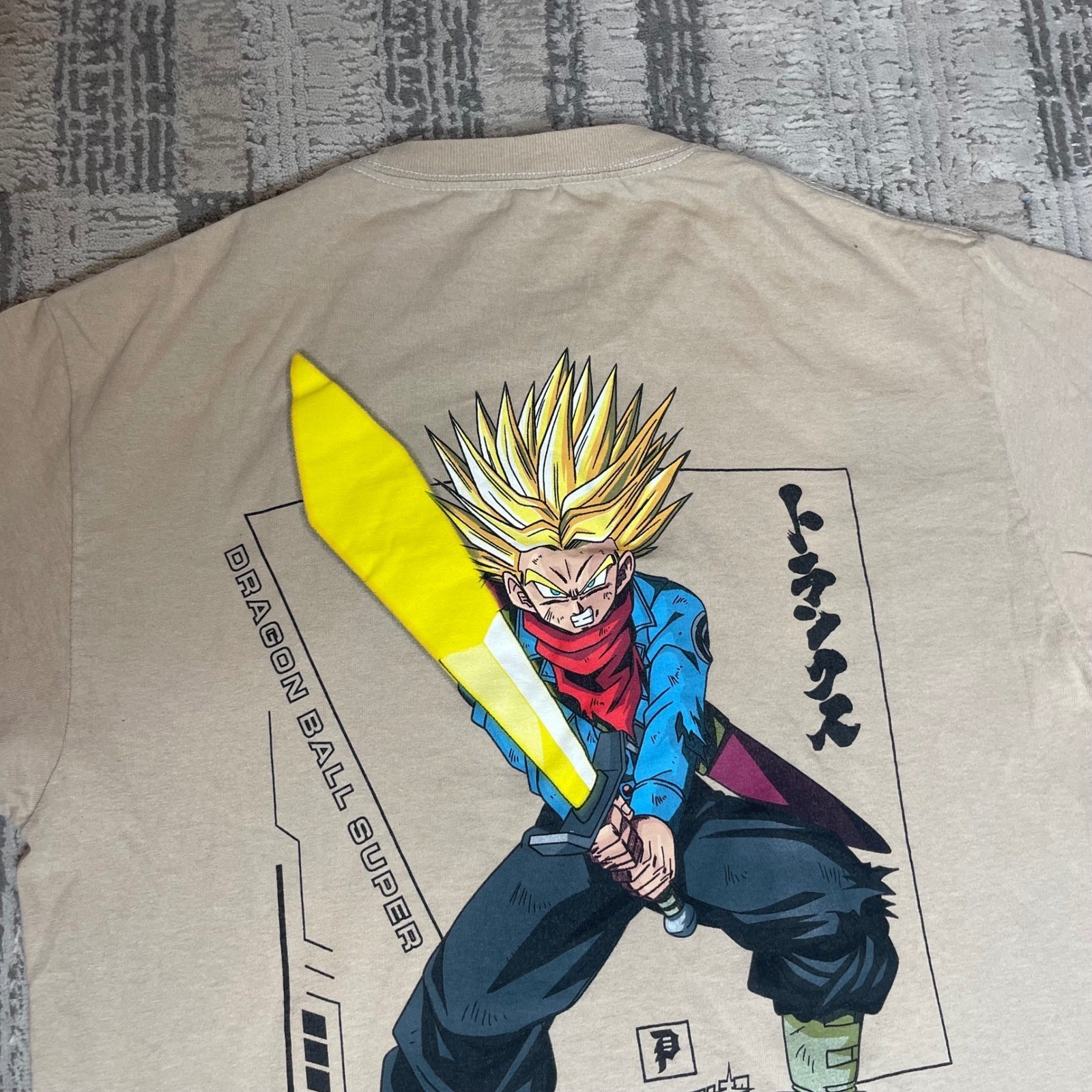 Primitive Dragon Ball Super Future Trunks Graphic T-Shirt Mens Large Tan L gallery