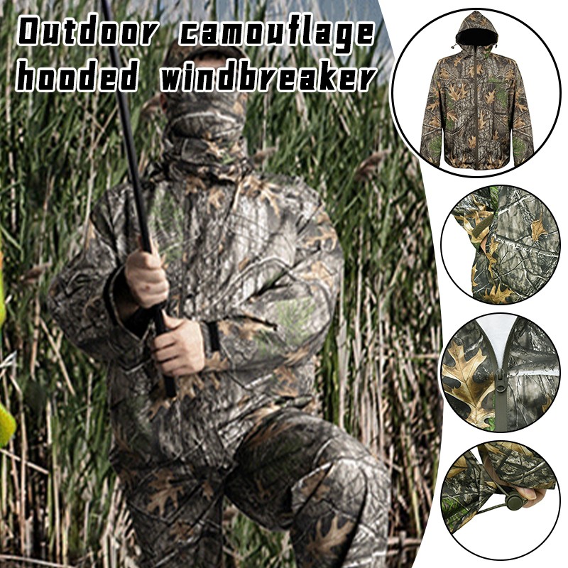 Outdoor Hunting Camouflage Windbreaker Thin Sunscreen Clothing Hiking Fishing gallery