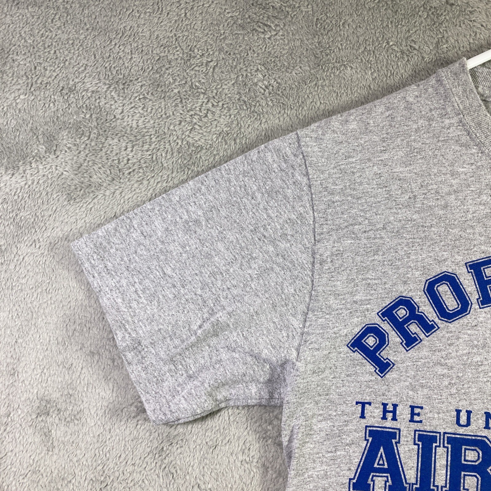 United States Air Force Shirt Adult Small Gray Blue Graphic Tee Double Sided gallery