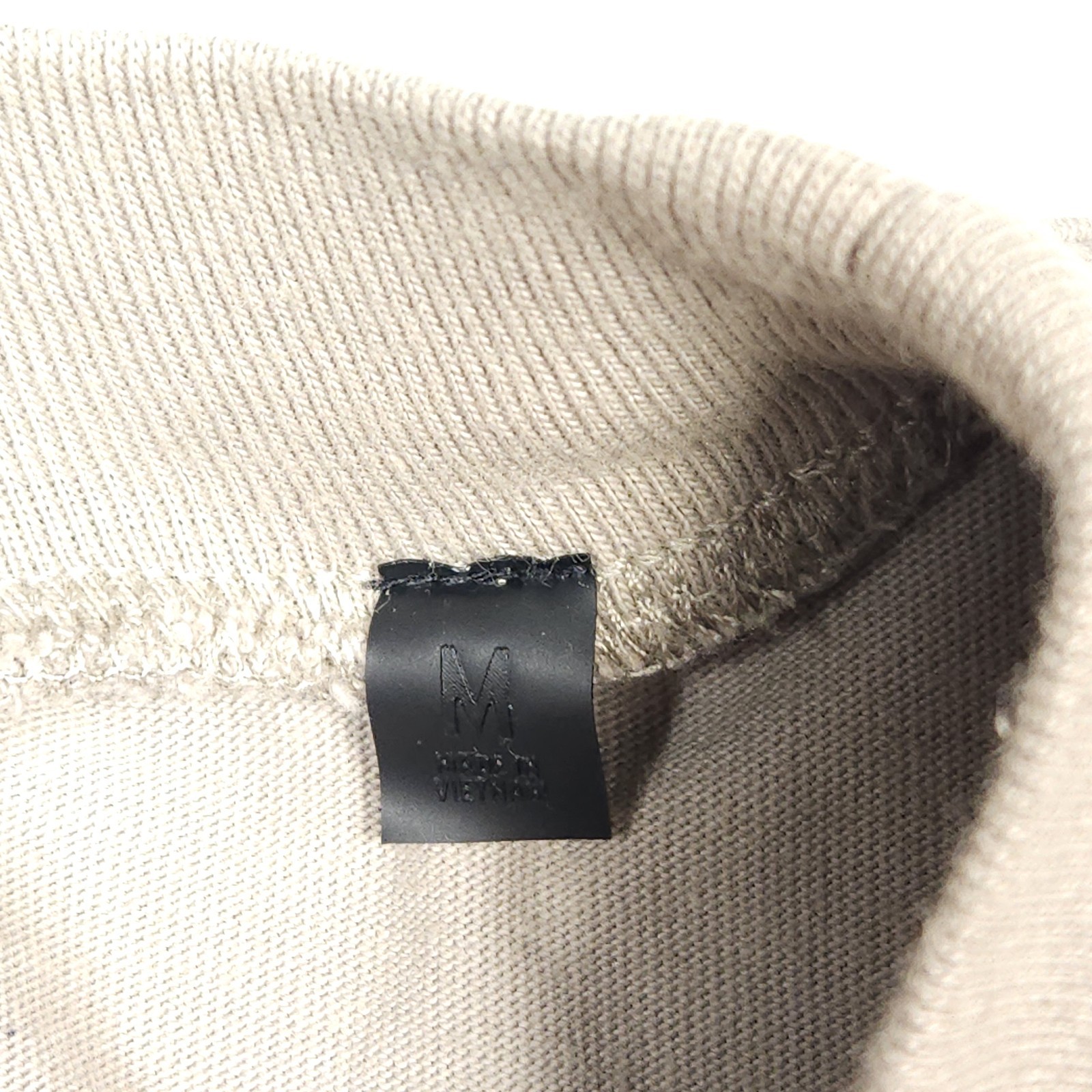 Mens Medium Fear Of God Essentials Crewneck Shirt Beige Oversized Streetwear gallery
