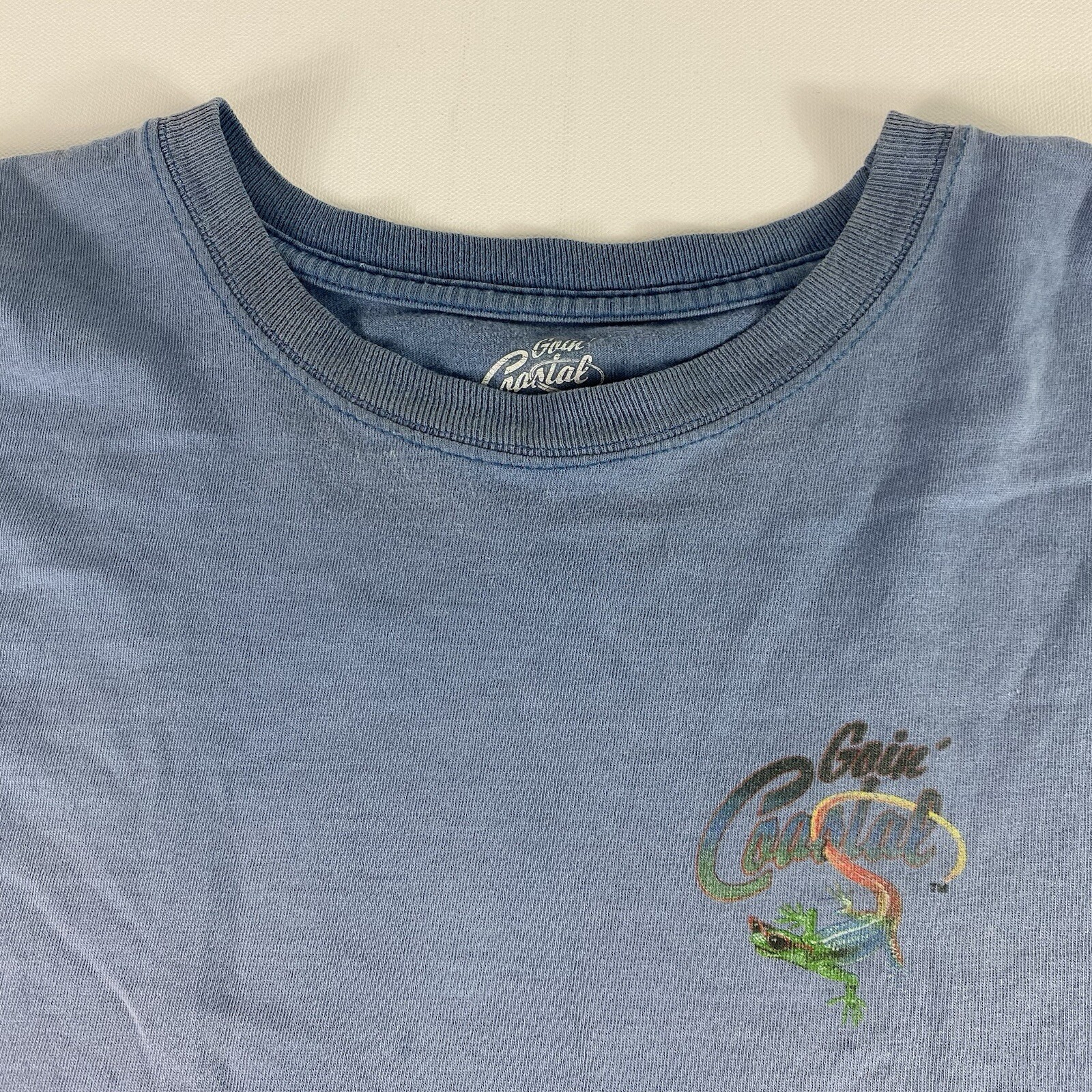 Goin Coastal Vintage T-Shirt Mens XL Blue Beach Beer Short Sleeve gallery