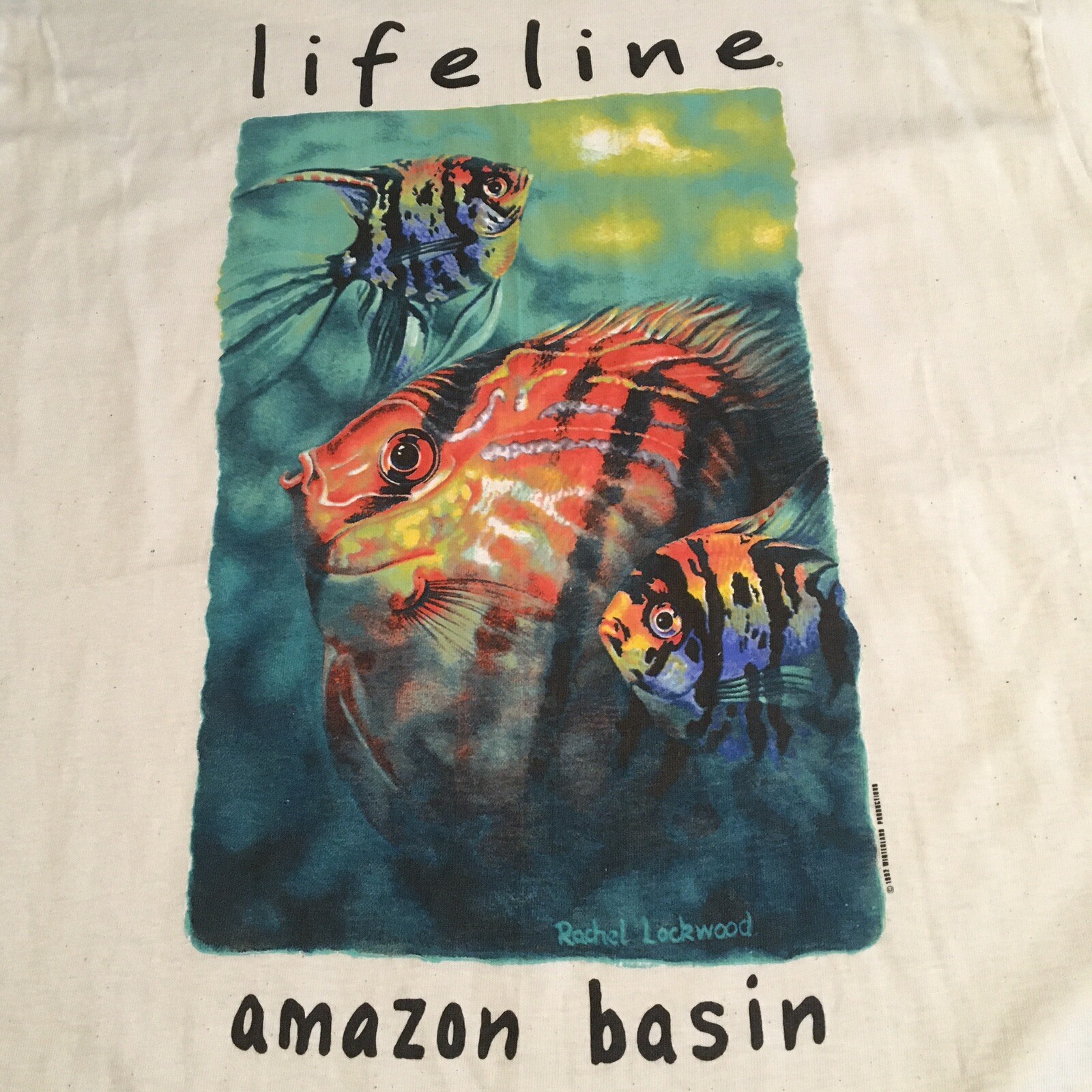 Vintage 1992 Lifeline Amazon Basin T Shirt Deadstock Large Hanes Rachel Lockwood gallery