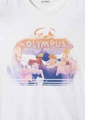 Kingdom Hearts x graniph Olympus Coliseum T-Shirts White Japan New Pre