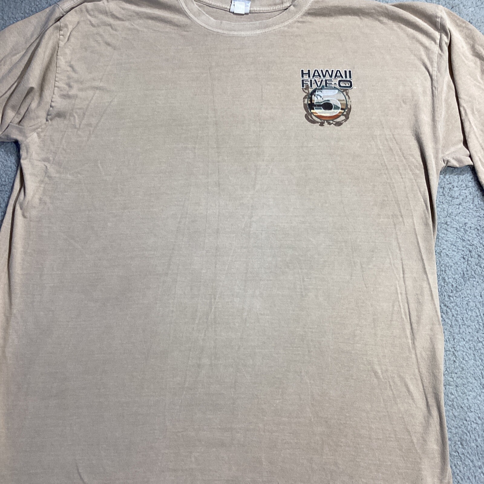 Hawaii 5-0 Tshirt Men’s 3 X Brown Dyed With Kona Coffee Crazy Shirts