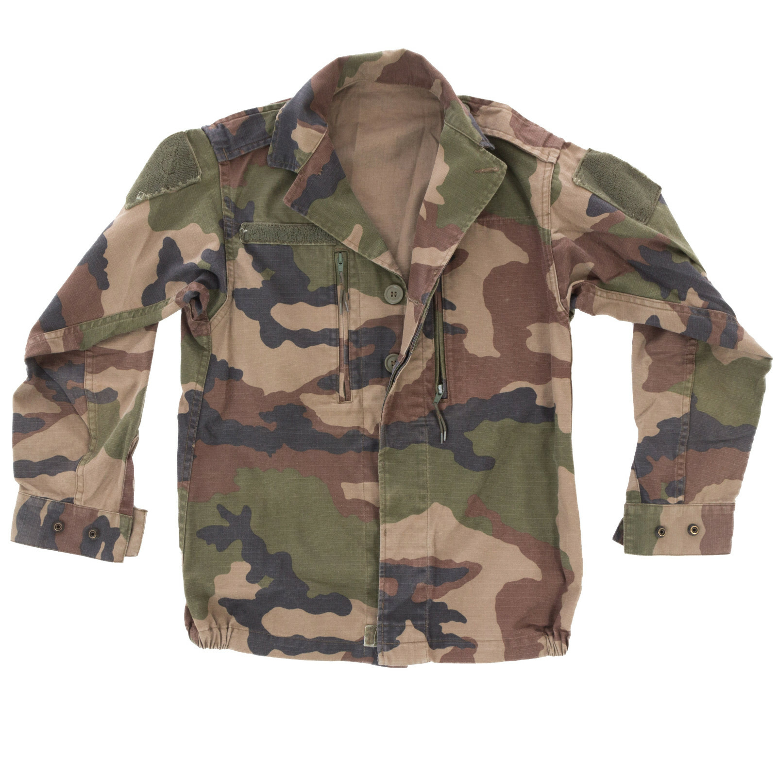 Genuine French Army F2 Camo Shirt Vintage Fatigue Camouflage Jacket New Unused