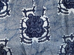 Cool design Pattern African Ghana ? Handmade Home hang Made shirt BLUE top M L ?