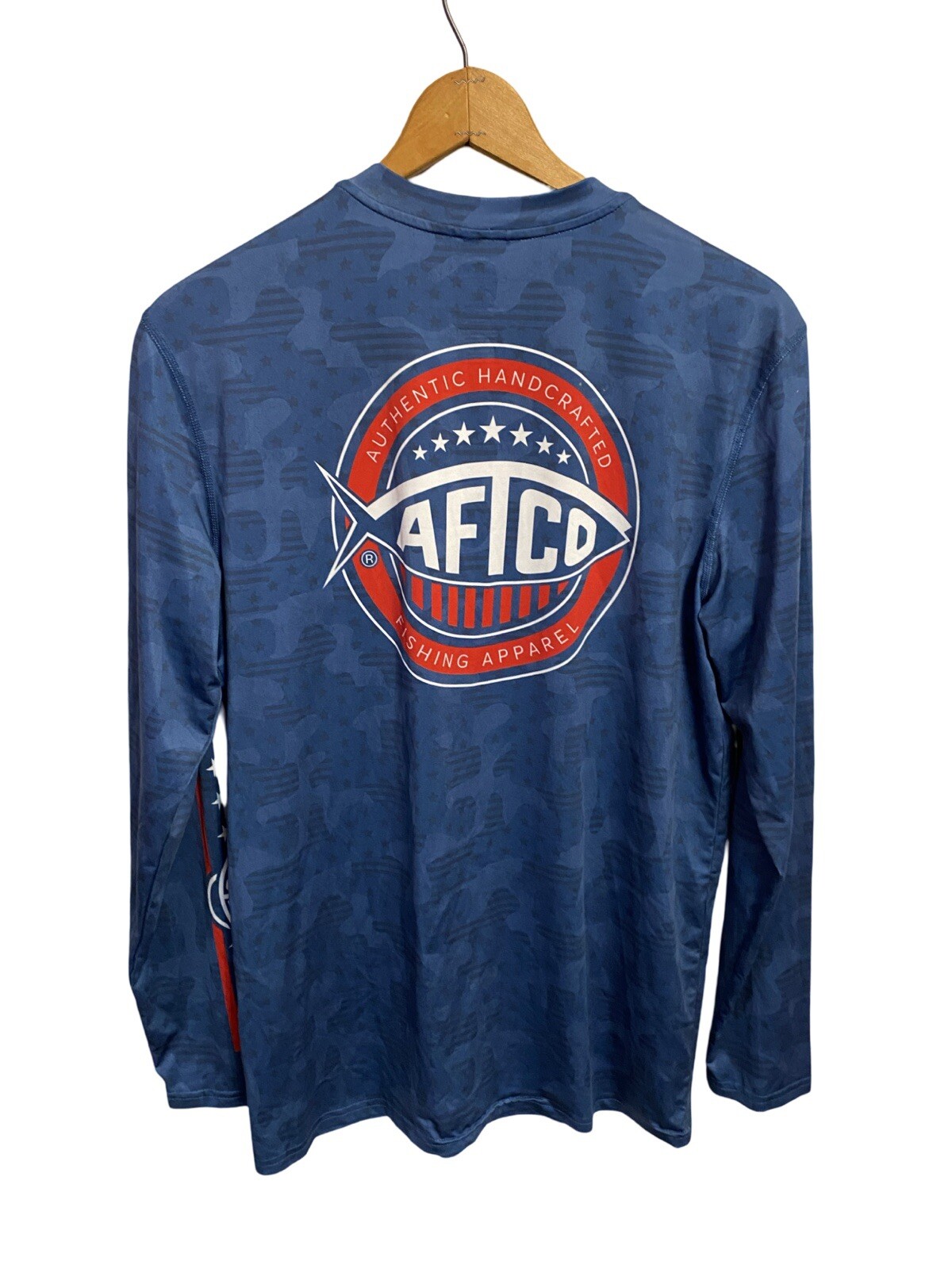 Aftco Titan USA Camo Tribute LS Performance Shirt Size Medium gallery