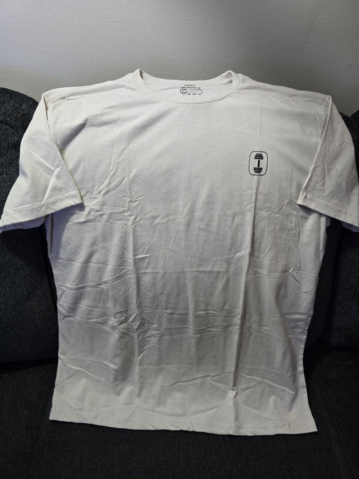 The Lift Box Shirt BULK DEAL Men's XL Beige Weight Lifting Crew Short Sleeve gallery