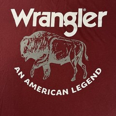 Wrangler Buffalo Bison T-shirt Small Cotton/Polyester Blend Super Soft Retro