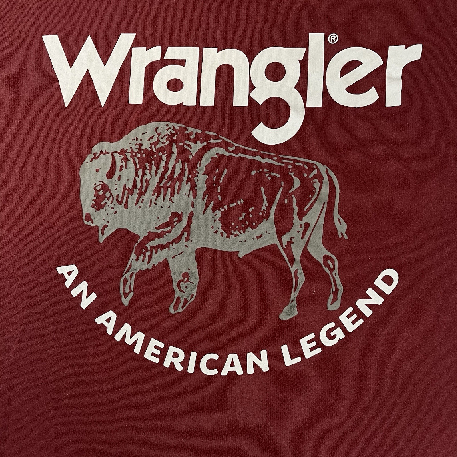 Wrangler Buffalo Bison T-shirt Small Cotton/Polyester Blend Super Soft Retro gallery