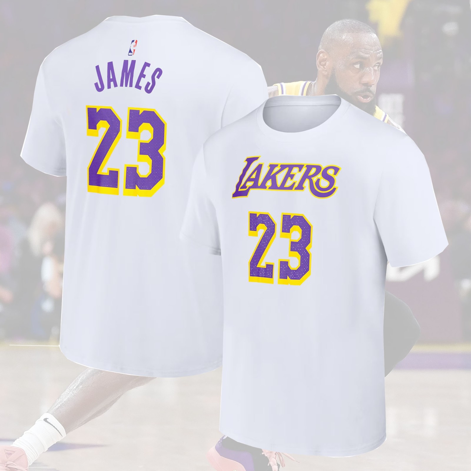 SALE OFF! LeBron James #23 Los Angeles Lakers 2025 Name & Number Gift For Fans gallery