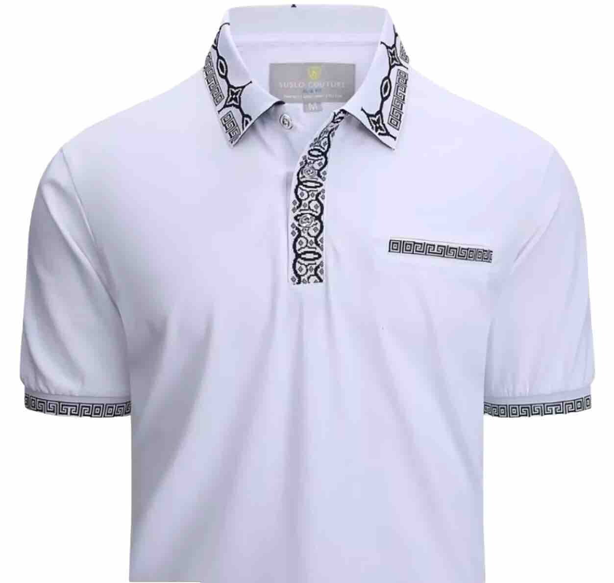 Men's Luxurious Fine Cotton Polo Shirt,Italian Style,Stretch M to 3XL…..A6.A gallery